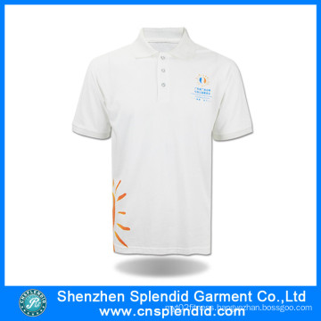 Custom Design High Quality White Cheap Polo Shirts for Men